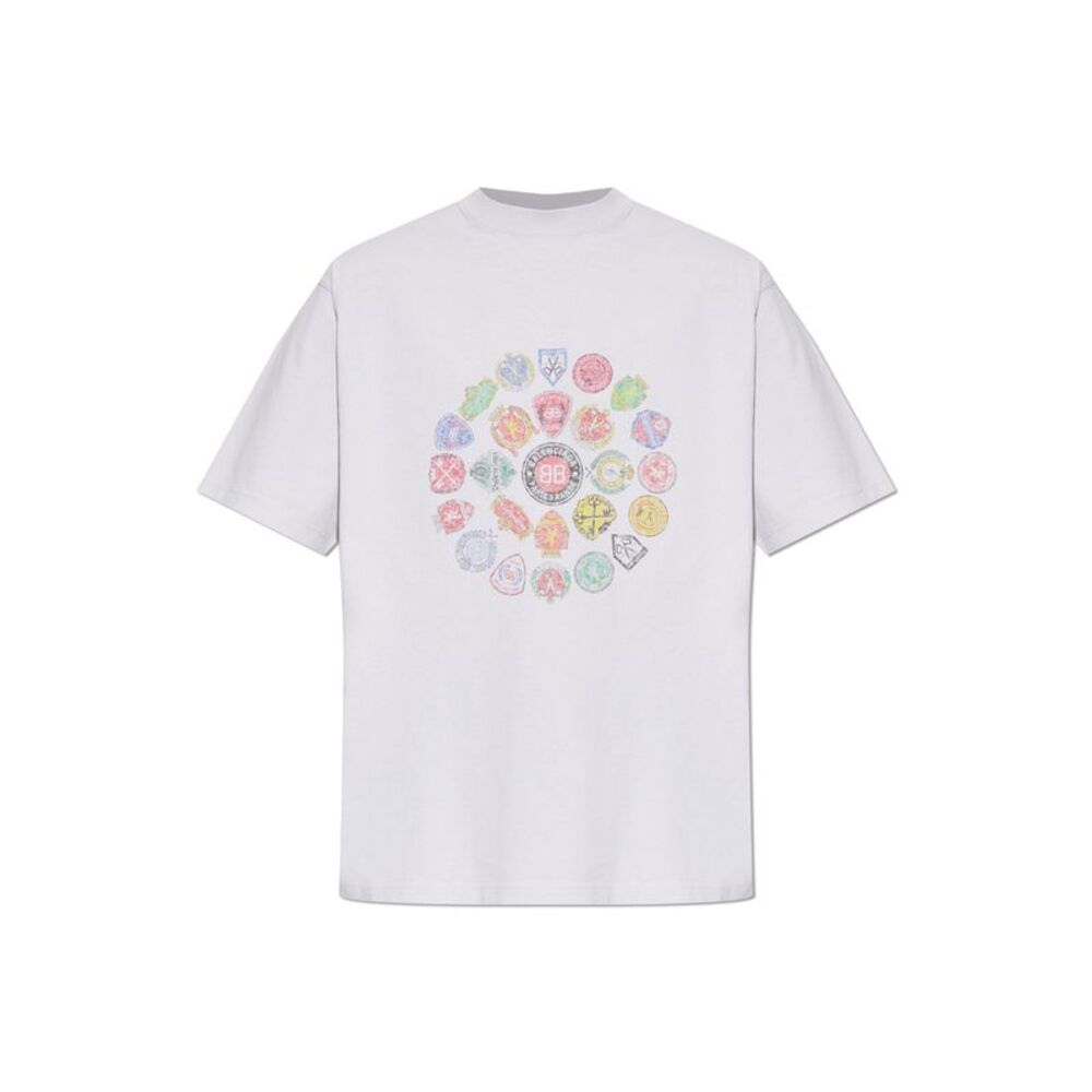 T-shirt with colorful print